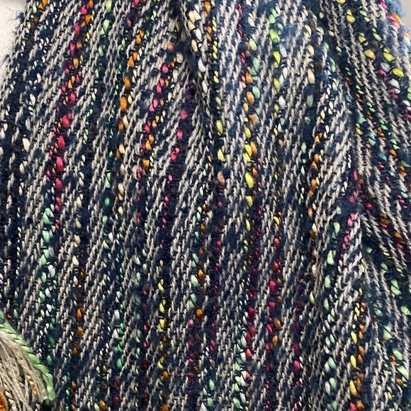 Multicolor Colorful Soft Knit Scarf Thick  Warm Snow Warm Bohemian Artsy Chunky - Picture 6 of 10